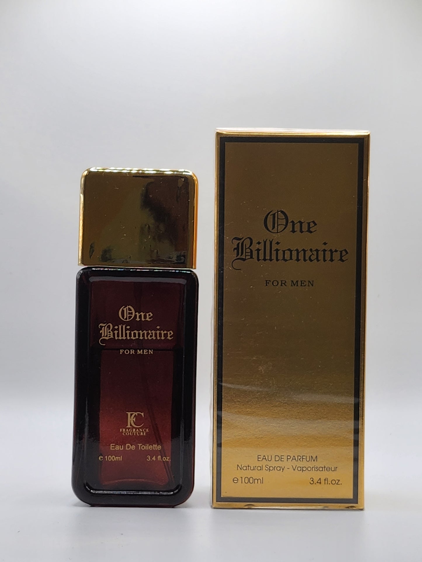 One Billionaire Cologne For Men EDT 3.4oz/100ml