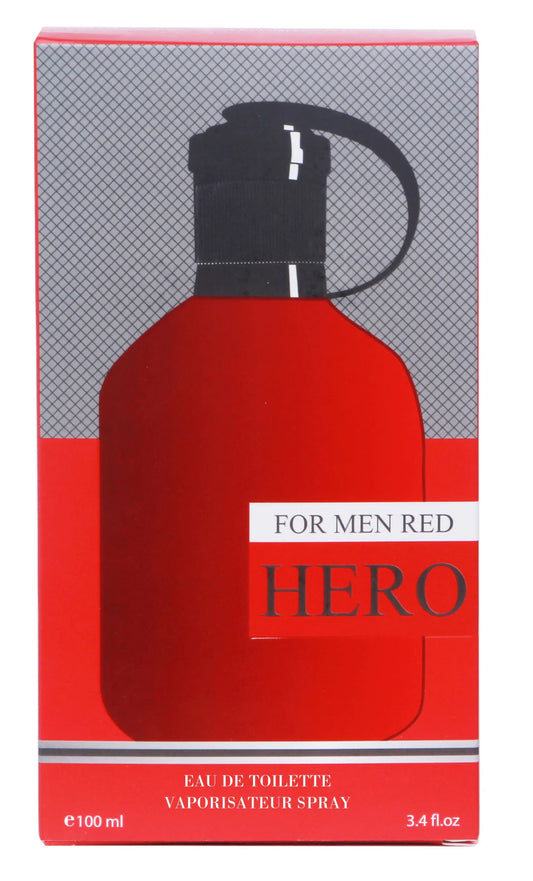 HERO FOR MEN RED Cologne EDT 3.4oz/100ml