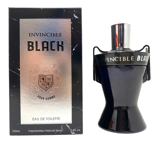 INVINCIBLE BLACK Cologne For Men EDT 3.4oz/100ml