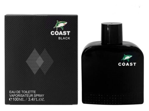 COAST BLACK Cologne For Men Eau De Toilette 3.4 oz/100ml
