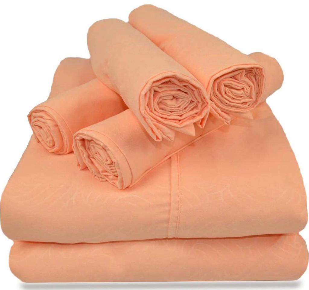 Deluxe Bed Sheet Set: Ultra-Soft, Deep Pocket, Hypoallergenic, 4 Pillowcases