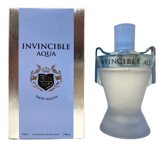 INVINCIBLE AQUA Cologne For Men EDT 3.4oz/100ml