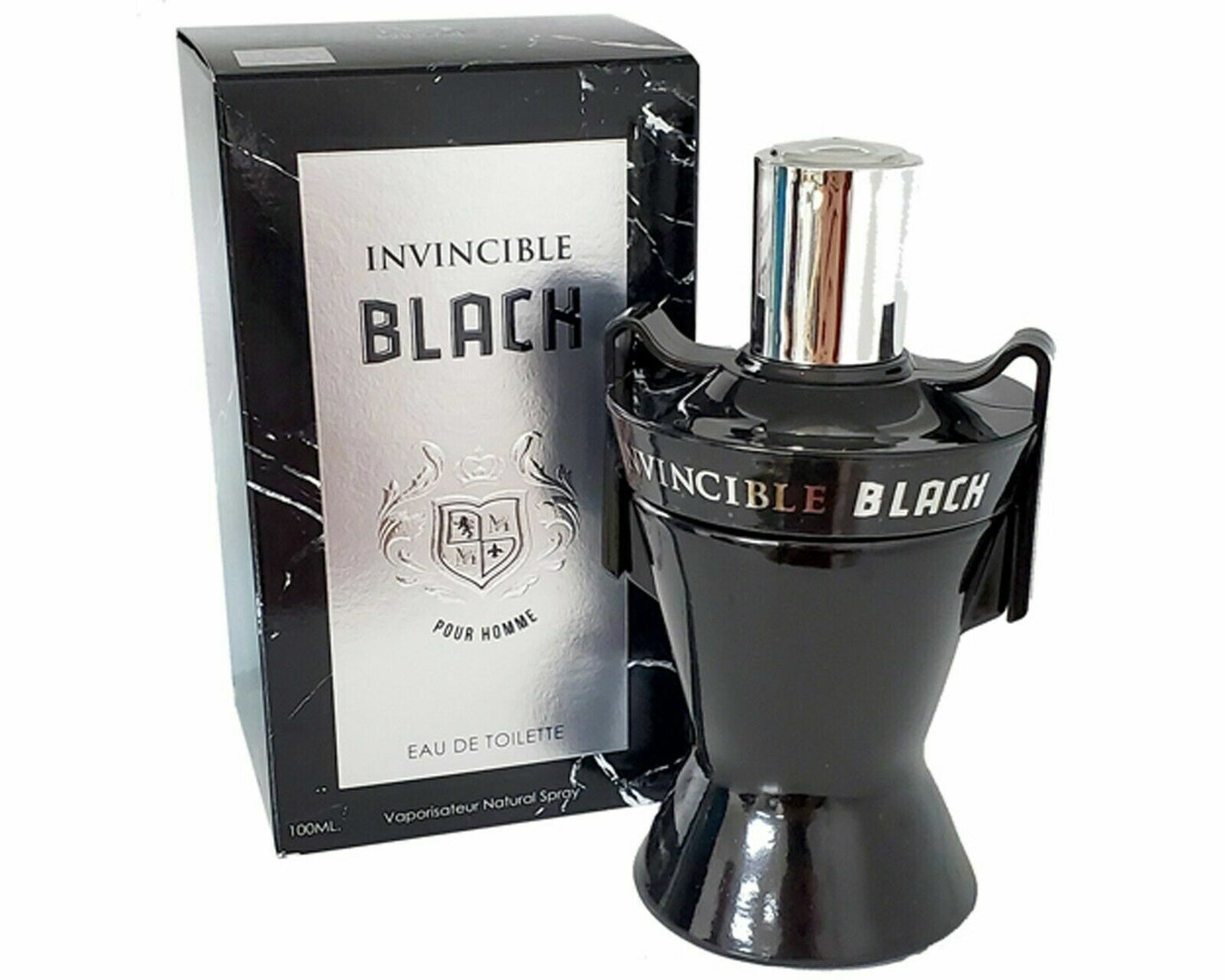 INVINCIBLE BLACK Cologne For Men EDT 3.4oz/100ml