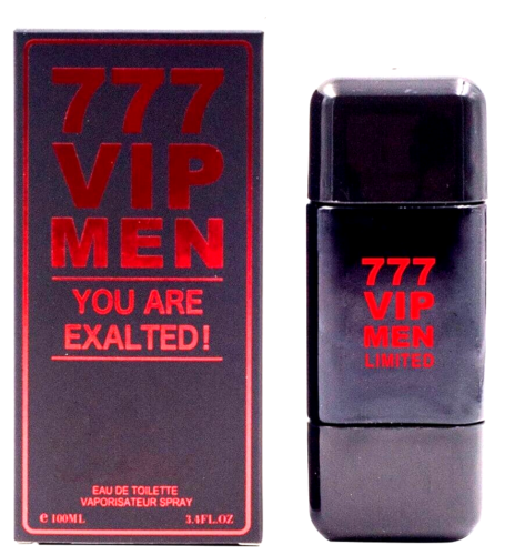 777 VIP MEN Cologne Black U ARE EXALTED EDT  3.4oz/100ml